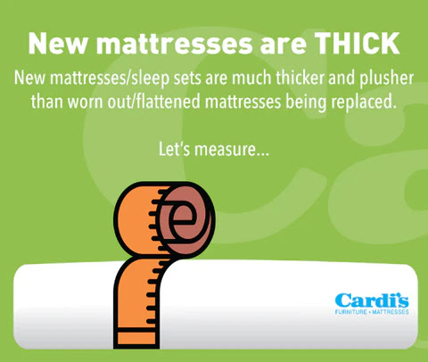new mattresses are thick