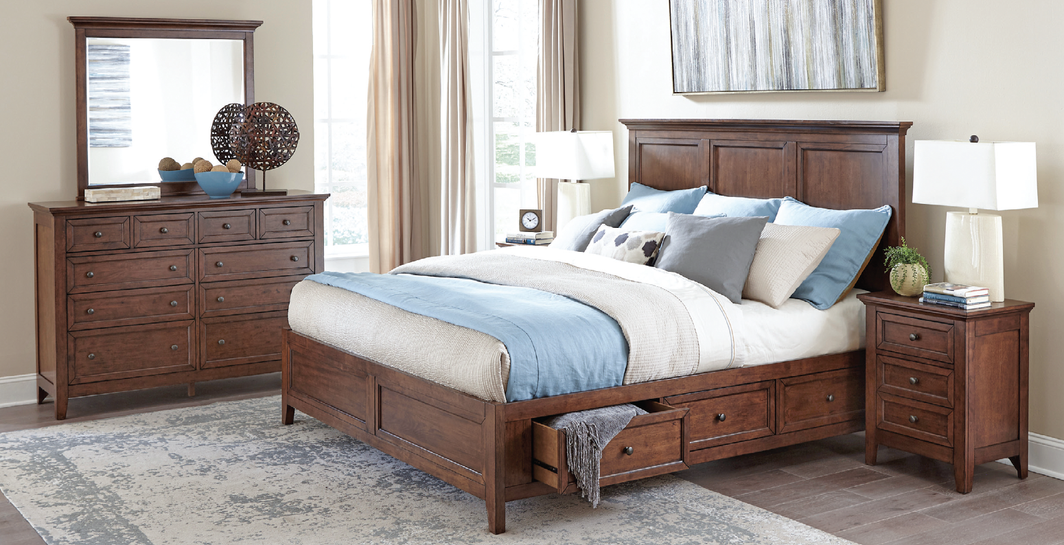 matching bedroom furniture set, bedframe with under storage