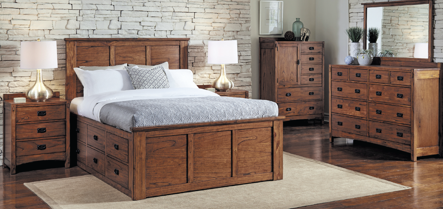 bedroom furniture set, double layer under bed stroage