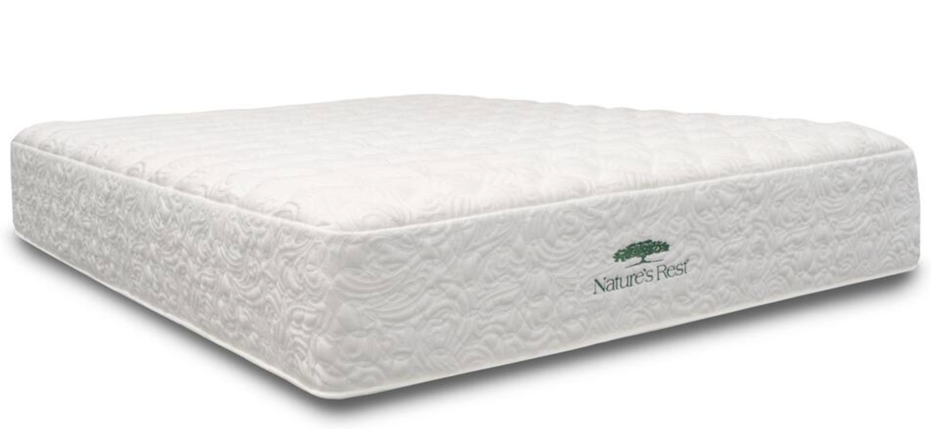 Nature's Rest mattress over white background