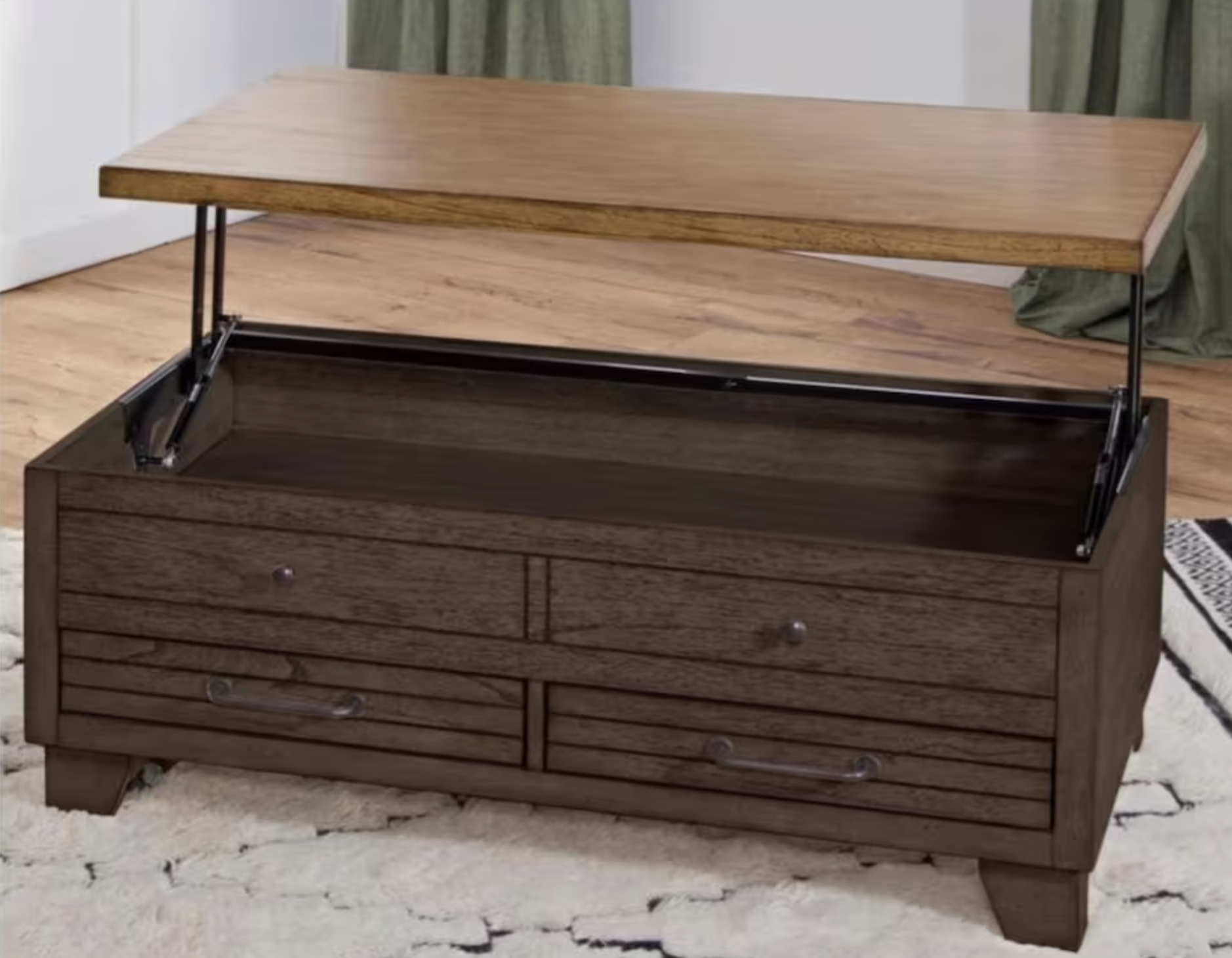 lift top coffee table with storage