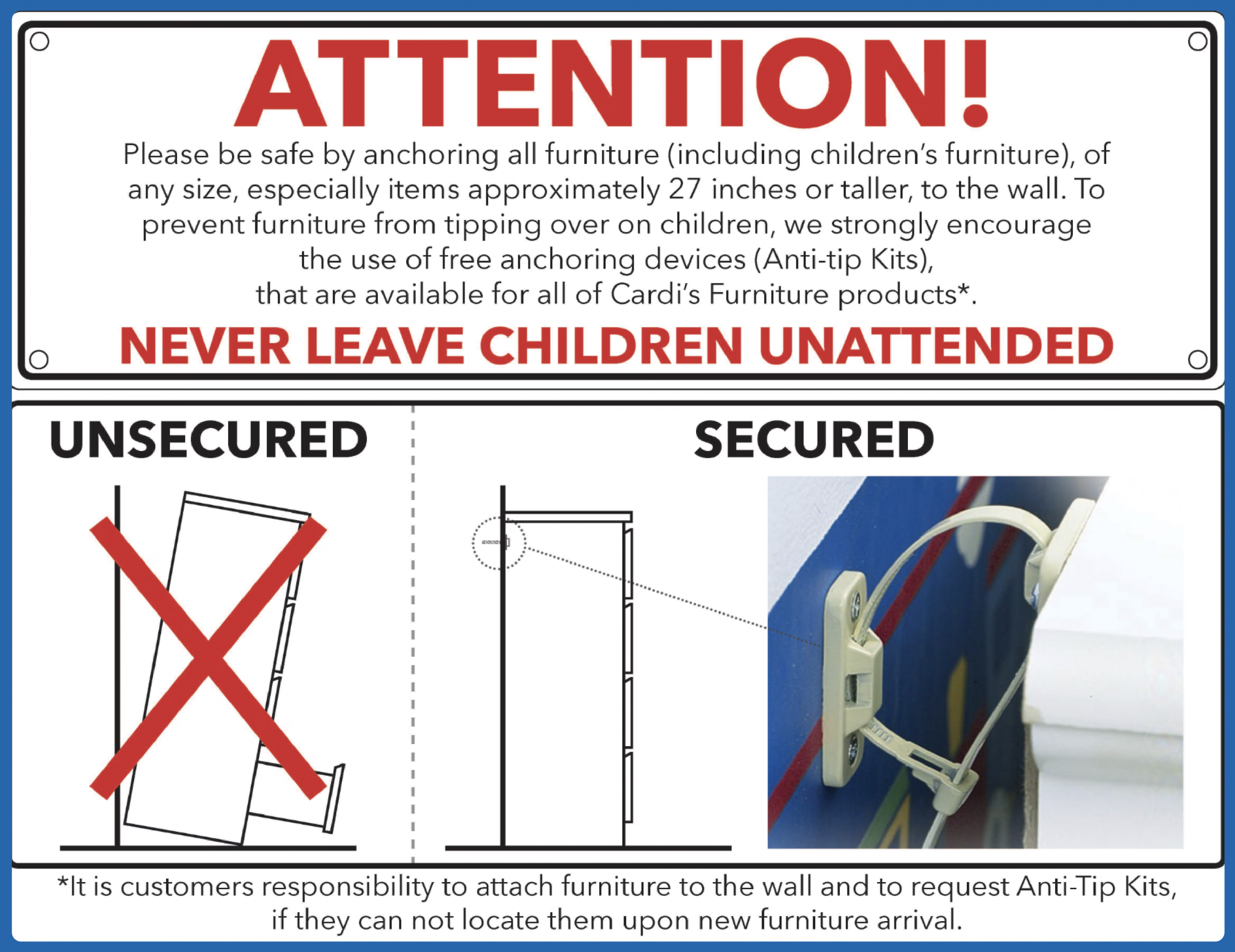 Child Safety at Home: How Anti-Tip Furniture Solutions Help Protect Your Family