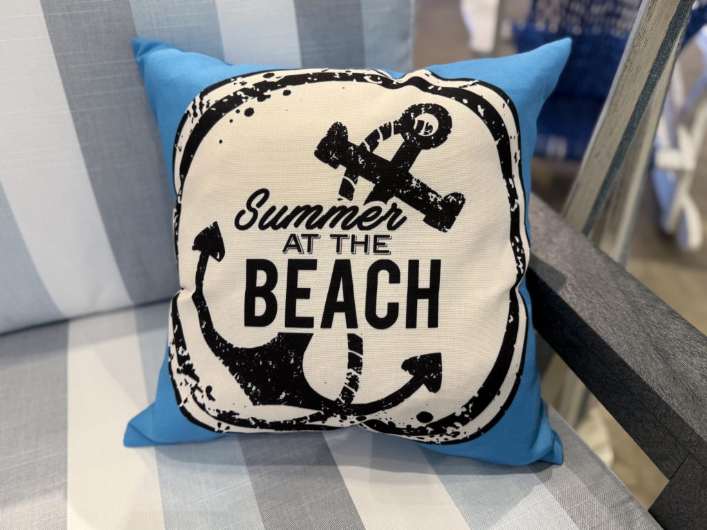 summer at the beach accent pillow