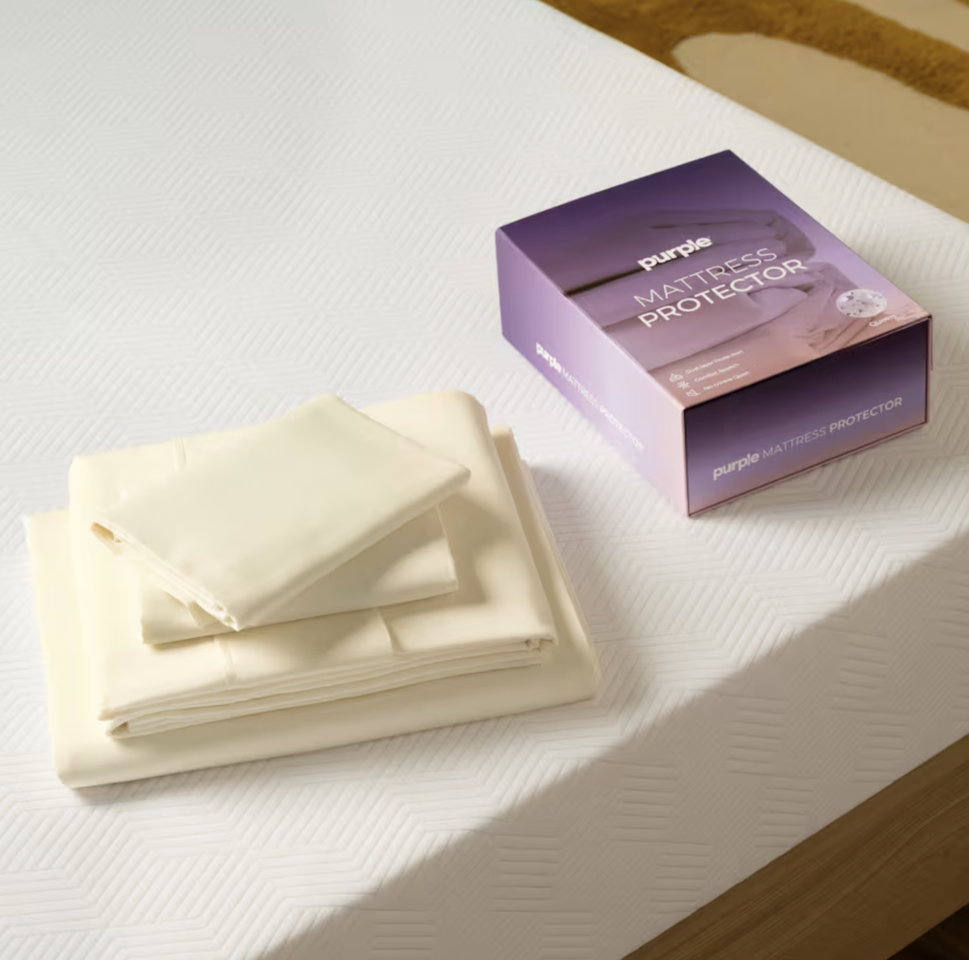 Purple mattress protectors