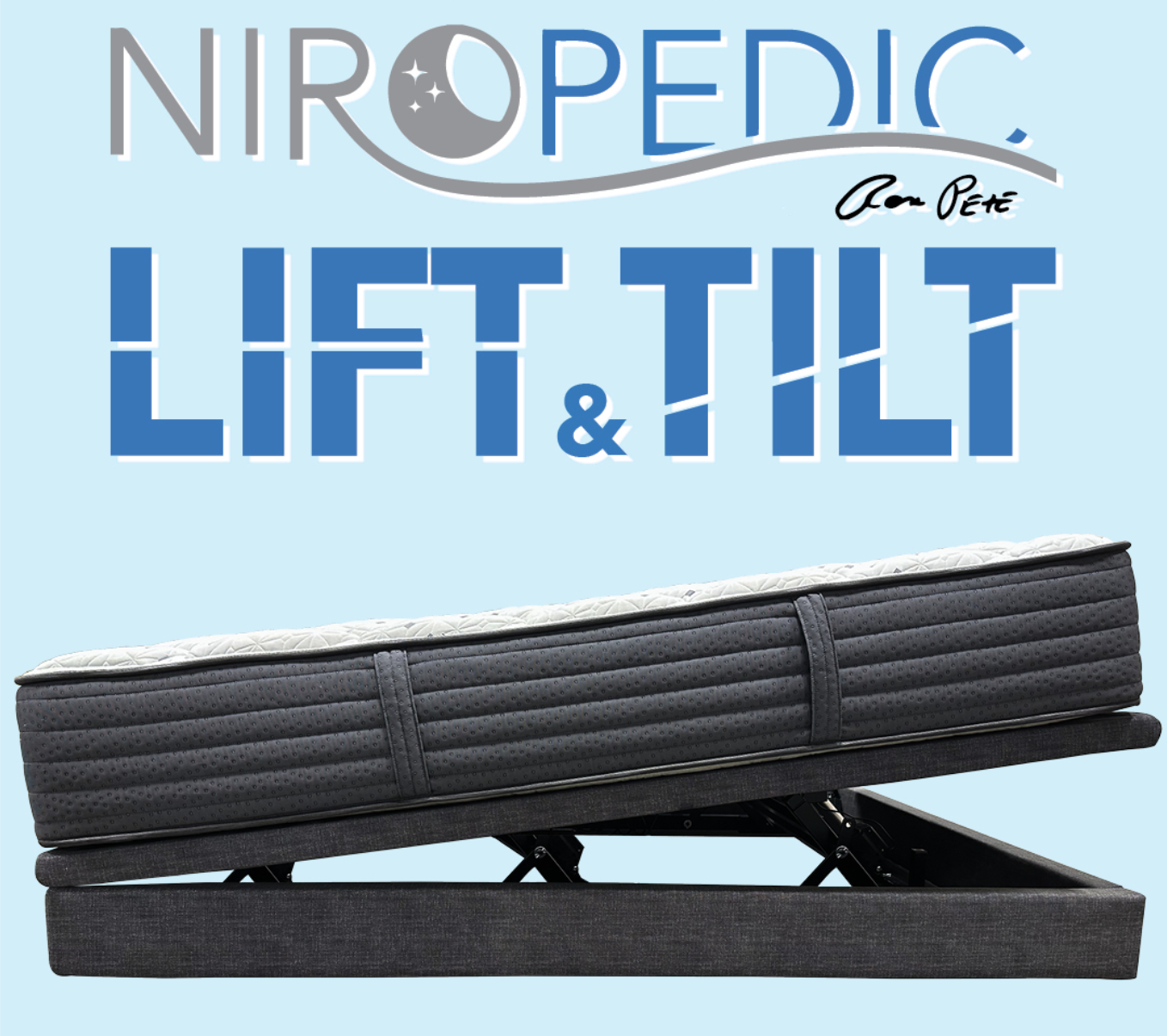 NIROPEDIC Lift and Tilt adjustable bed