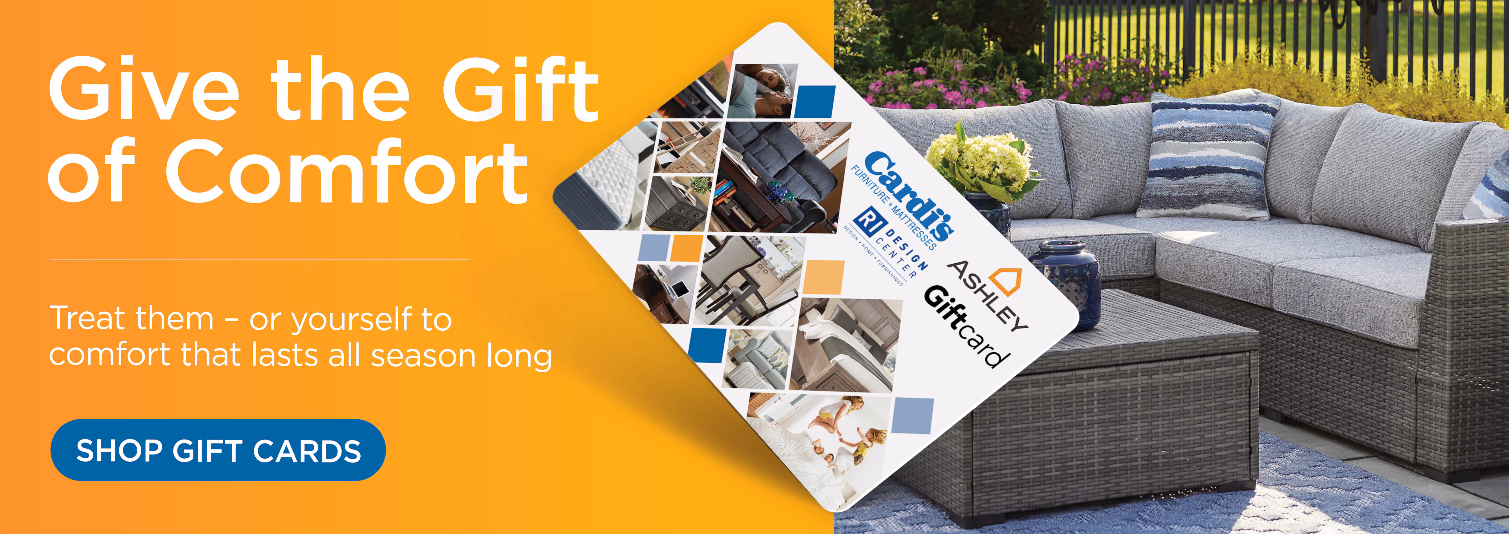 Give the gift of comfort
Treat them or yourself to comfort that lasts all season long
Shop gift cards
