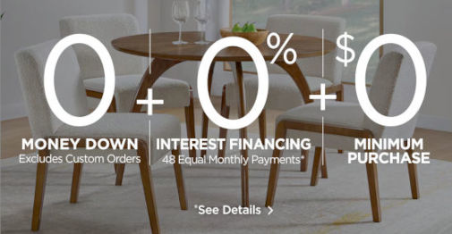 0 money down, 0 interest financing