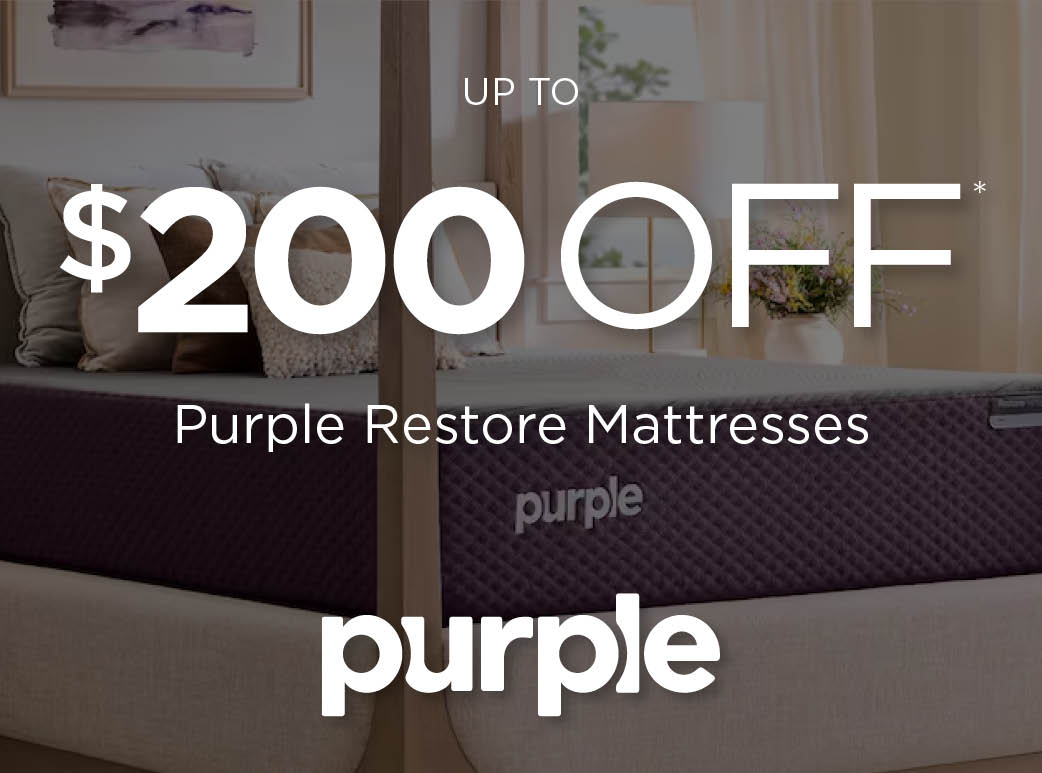 Up to $200 off Purple Restore mattresses