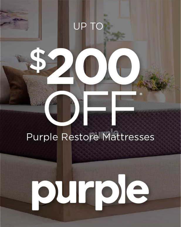 Up to $200 off Purple Restore mattresses